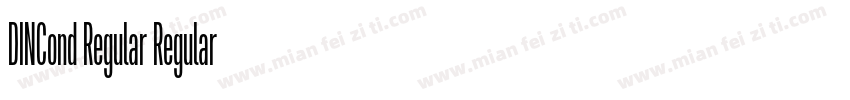 DINCond Regular Regular字体转换